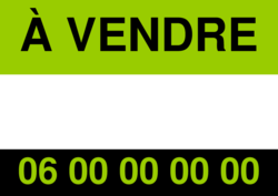 Panneau immobilier à personnaliser