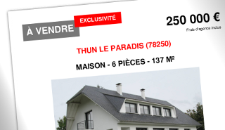 Affiche et panneau immobiliers