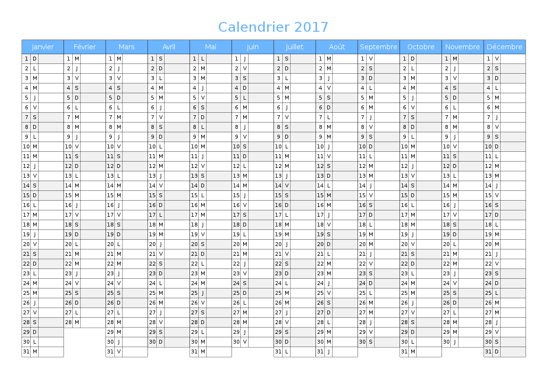 Calendrier 2024, calendrier annuel, agenda, calendrier, une page