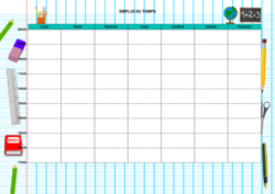 10 emplois du temps à imprimer