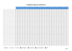 Modèles de plannings de travail quotidien gratuits