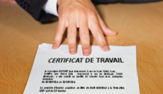 Certificat de travail