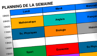 Emploi du temps