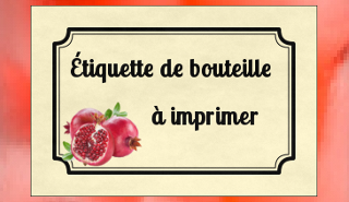 Étiquette de bouteille