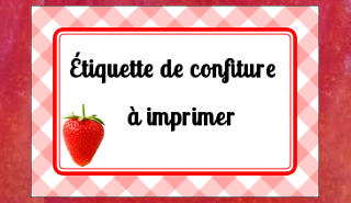 Étiquette de confiture