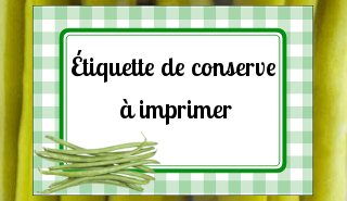 Étiquette de conserve