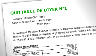 Quittance de loyer